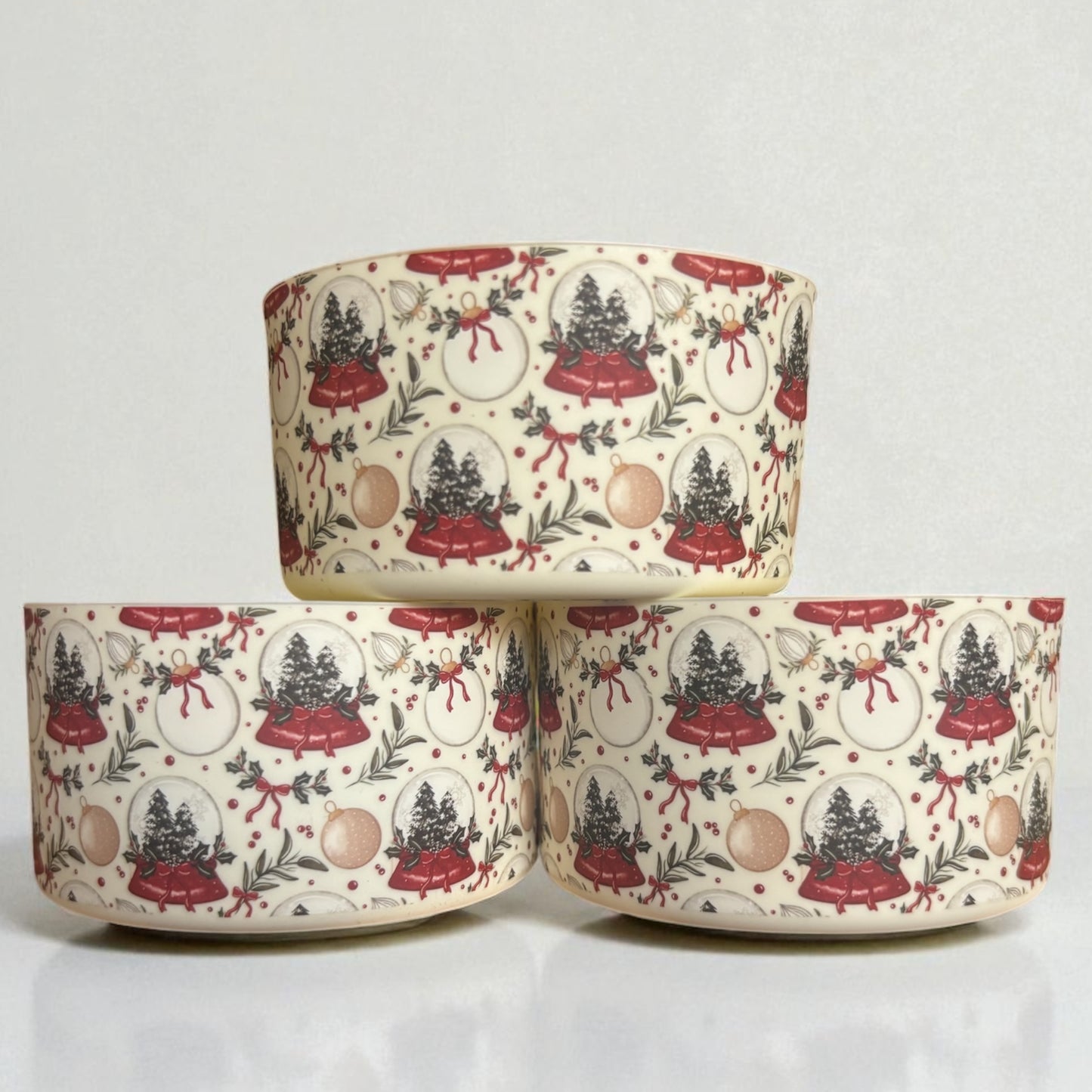 Merry Snowglobe Cream Silicone Boot