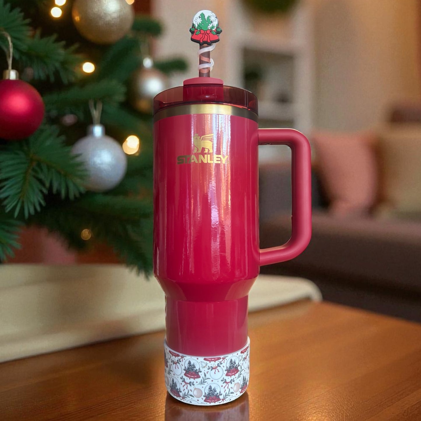 Garniture de paille en silicone à gros nœud et coupe diamant holographique