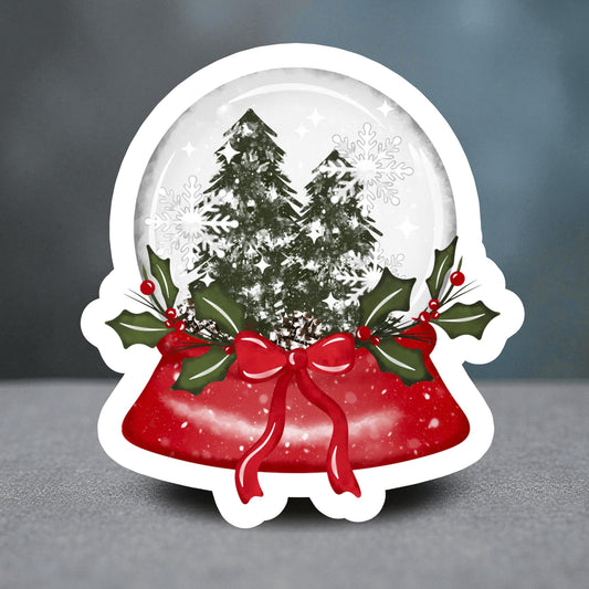 Merry Snowglobe Magnet