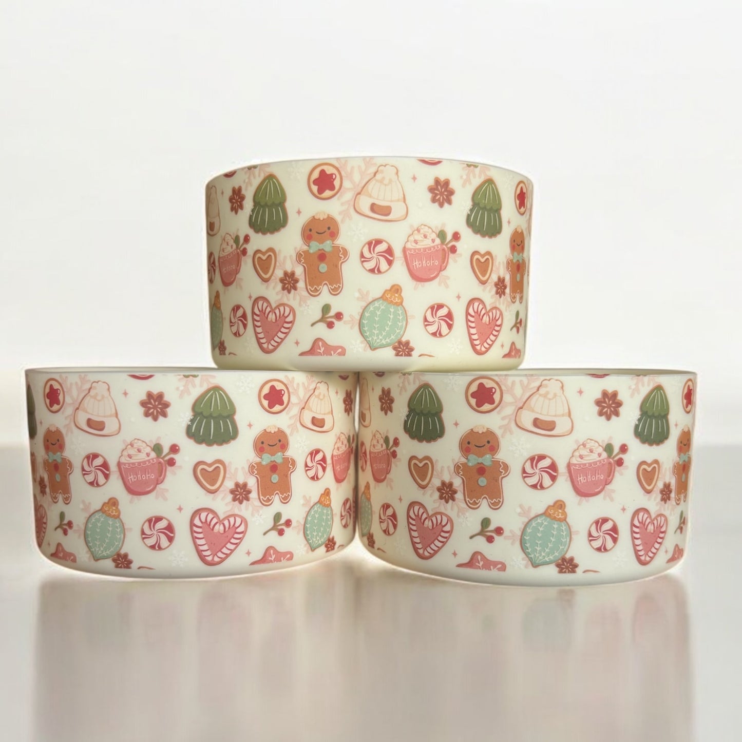 Holiday Sweet Treats Cream Silicone Boots