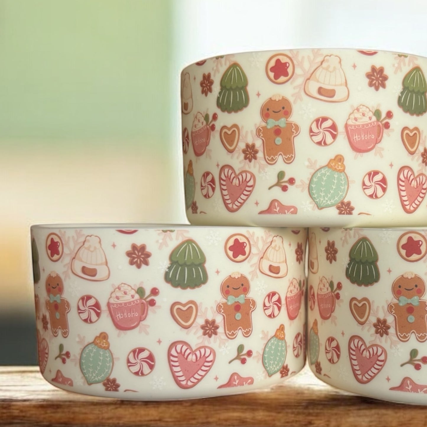 Holiday Sweet Treats Cream Silicone Boots