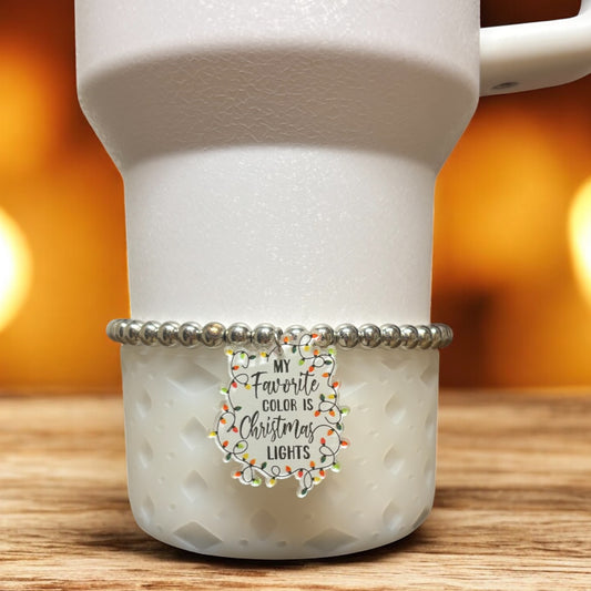 My Favorite Color is Christmas Lights Bracelet