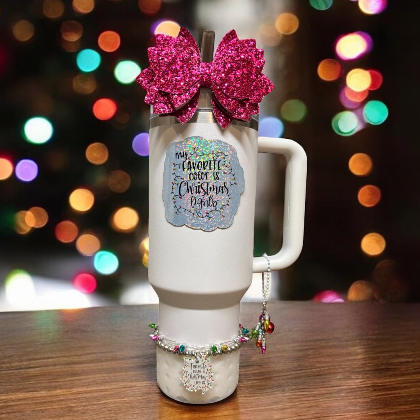 My Favorite Color is Christmas Lights Bracelet