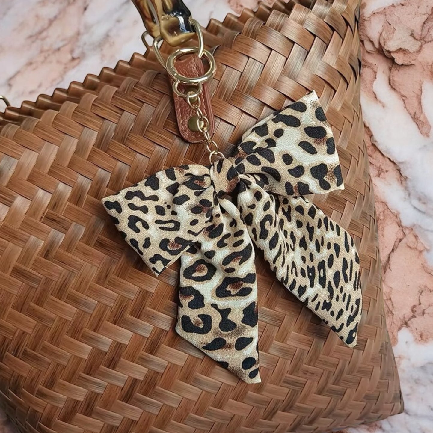 Leopard Bag Bow