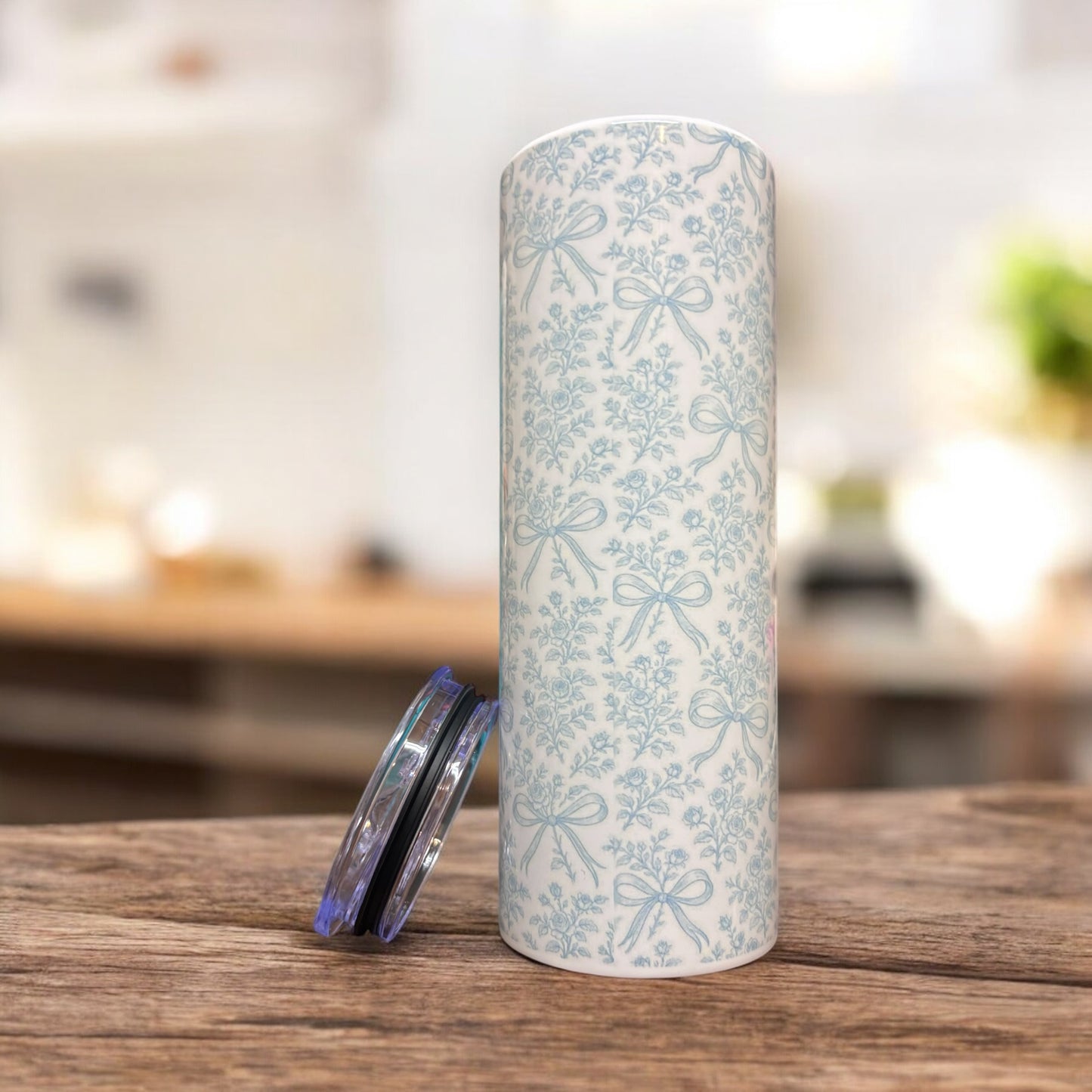 Blue Bows & Blooms 20oz Tumbler