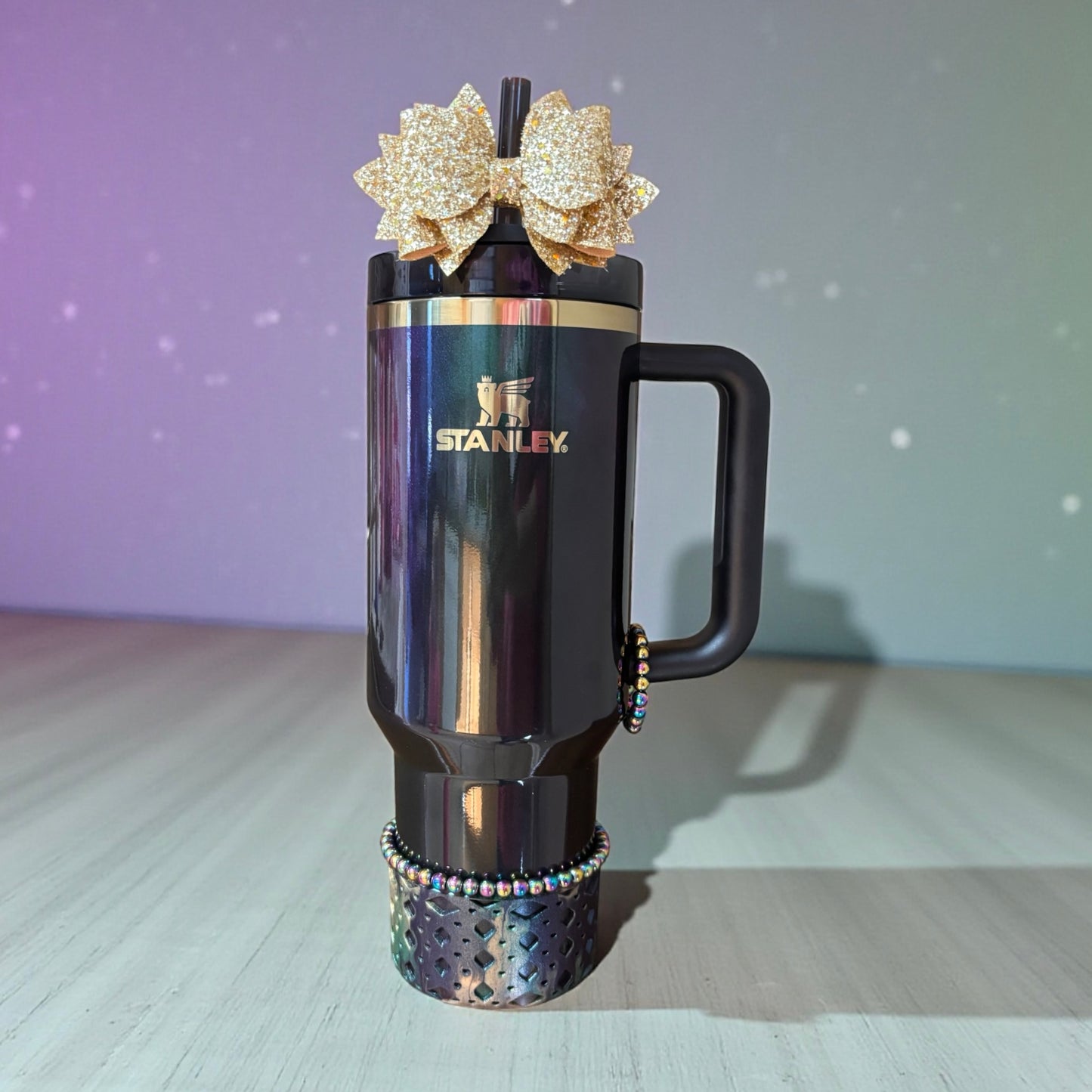 Rainbow Hematite || Cup Bracelet || Magnetic Handle Charm