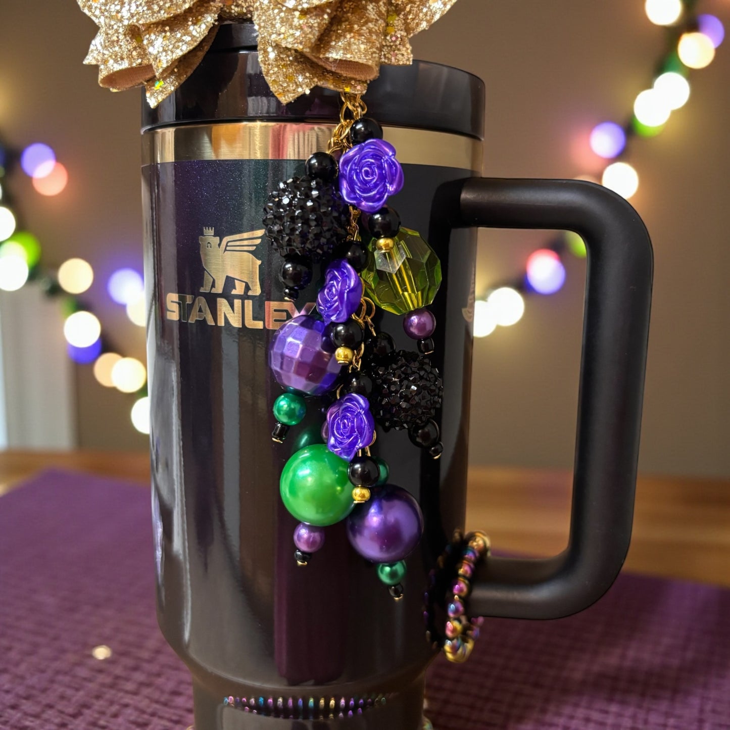 Pendentif en forme de cœur métallique en paille