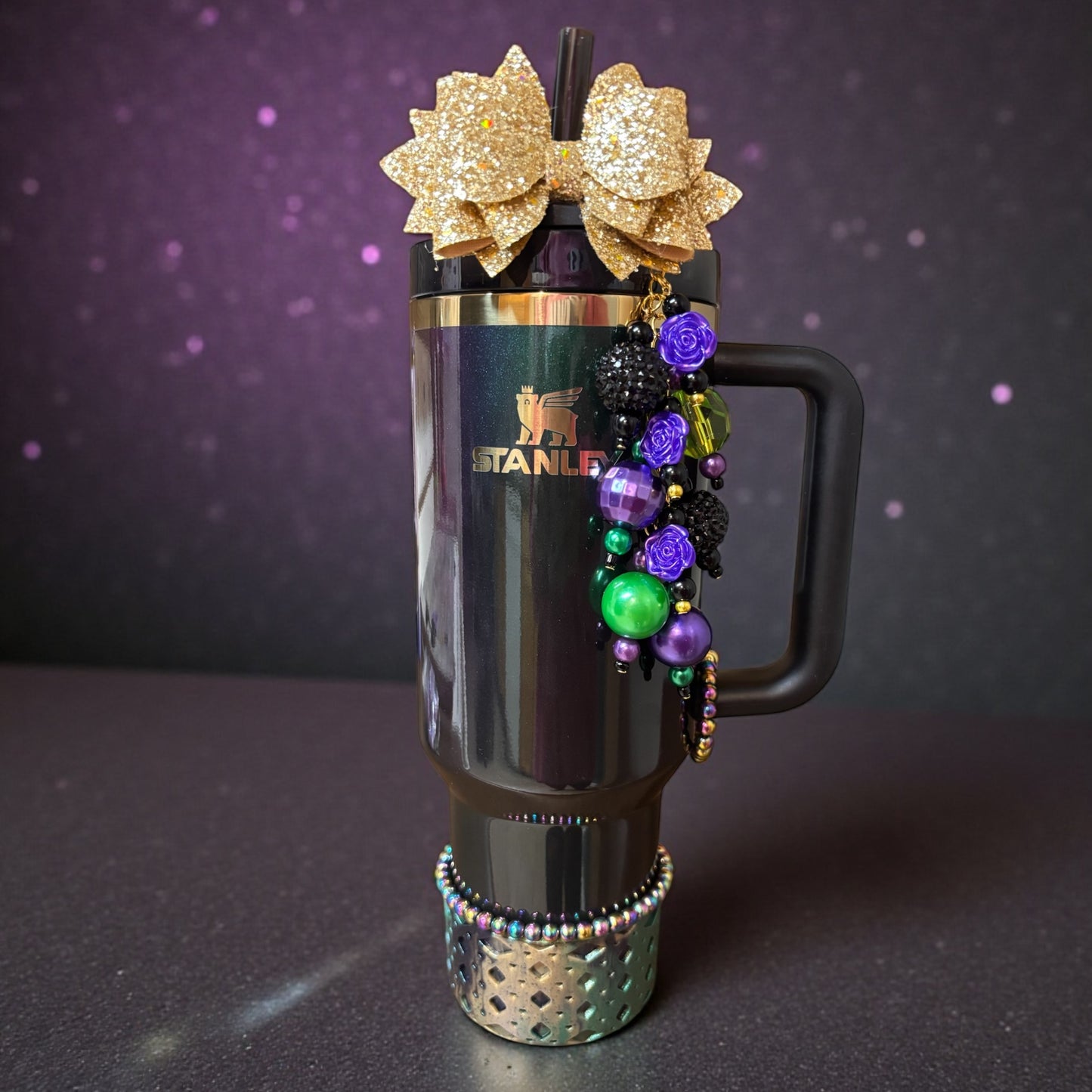 Pendentif en forme de cœur métallique en paille