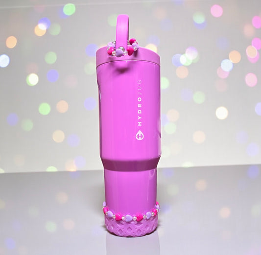 Purple Mix Hearts || Cup Bracelet || Magnetic Handle Charm