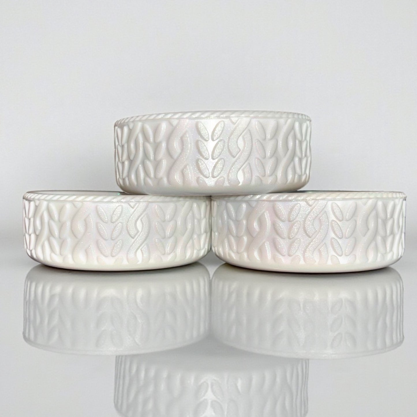 Marshmallow Shimmer || The Classic Cardi || 3”