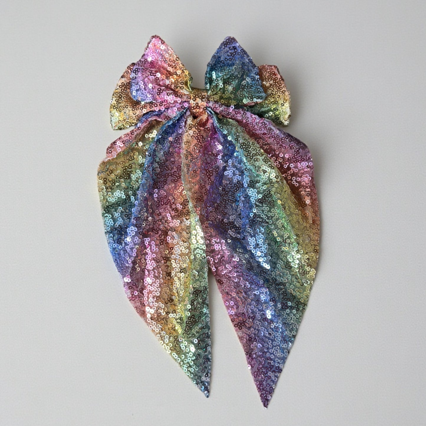 Rainbow Sequin Bag Bow