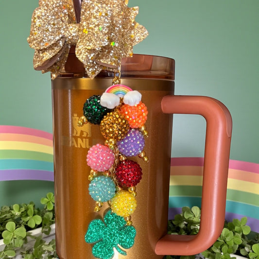 Pendentif en forme de cœur métallique en paille