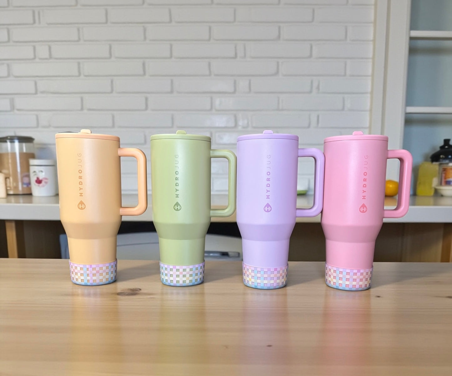 Pastel Plaid Clear Silicone Boot