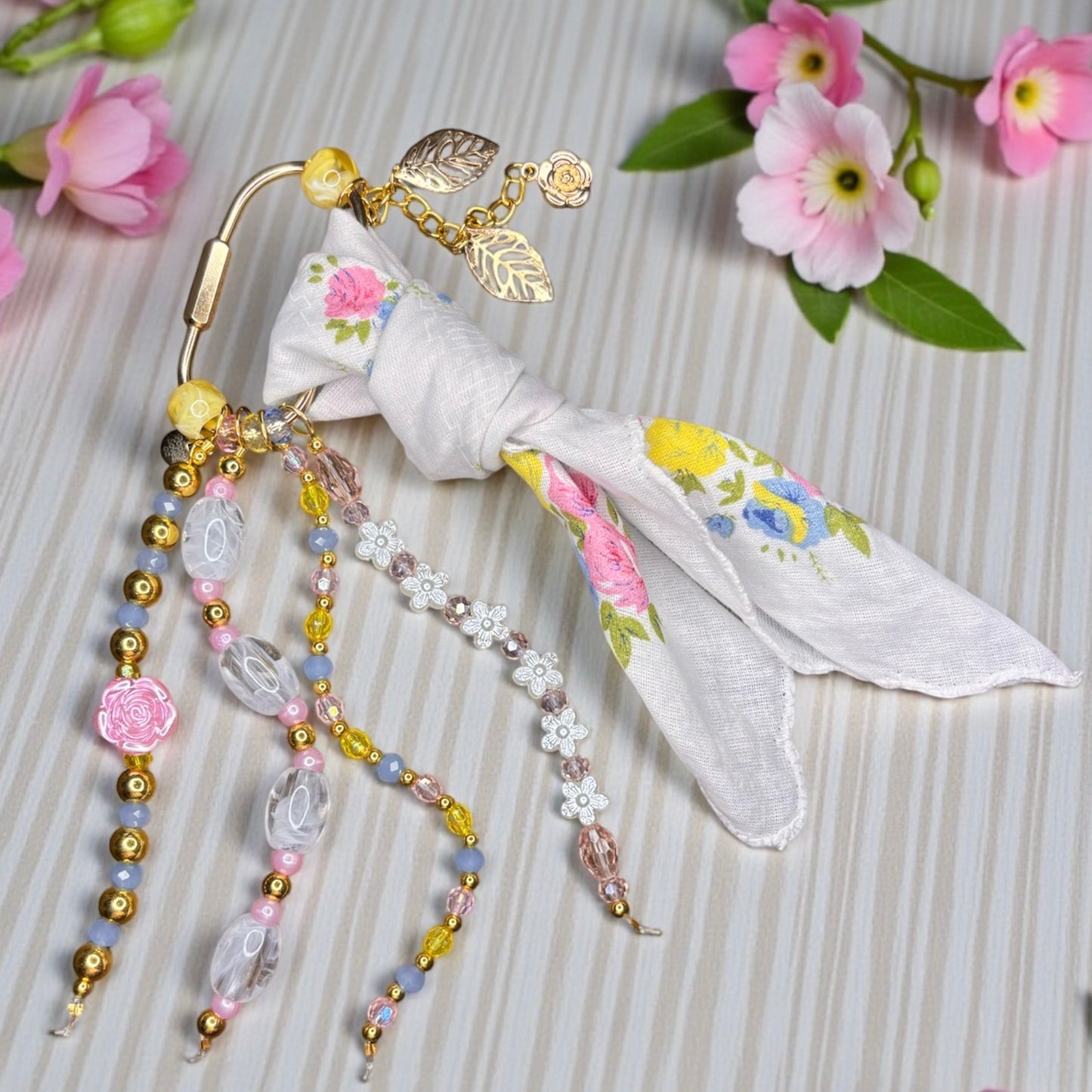 Pastel Floral Clip Charm