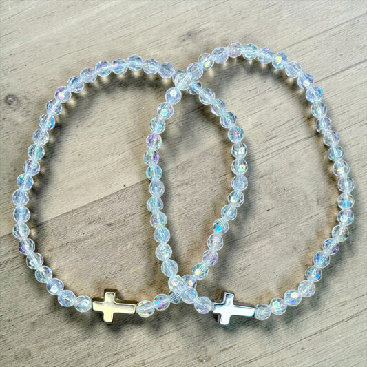 Cross Bracelet {Silver or Gold}