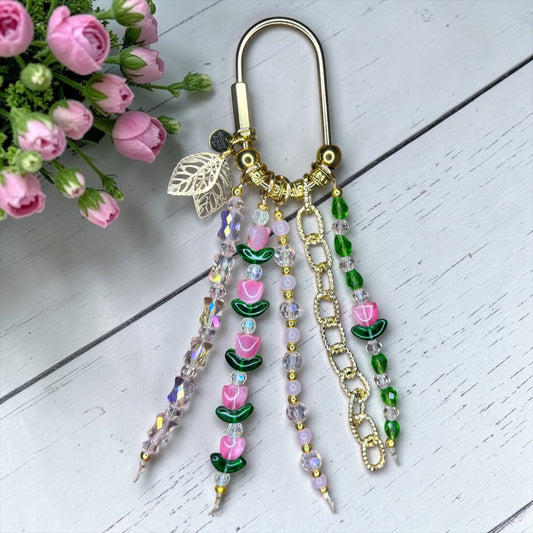 Gold Tulip Clip Charm