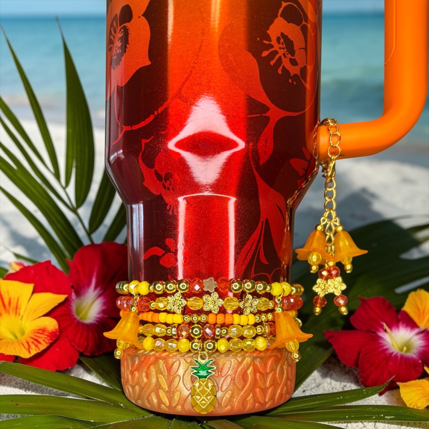 Tropicoqueta Karol G Flower Chain Charm