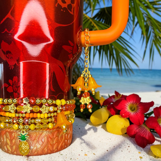 Tropicoqueta Karol G Flower Chain Charm