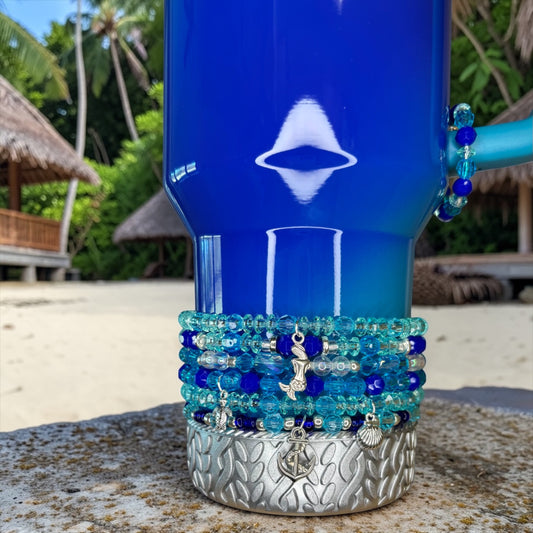 Sea Glass Aura Bracelets