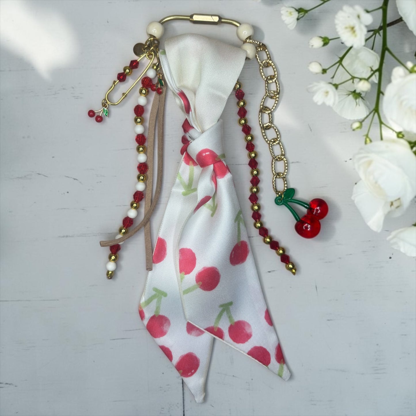 Cherries & Cream Clip Charm