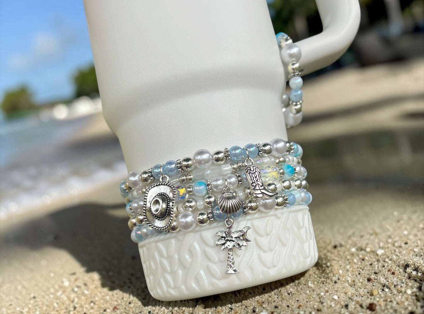 Coastal Cowgirl Bracelets Wrist or Tumbler