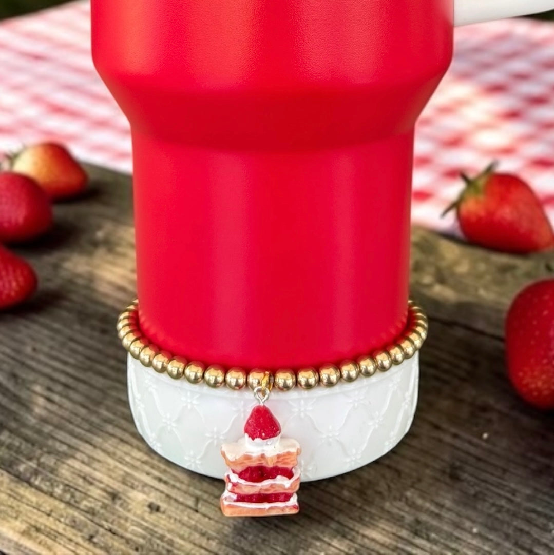 Strawberry Shortcake Bracelet Wrist or Tumbler