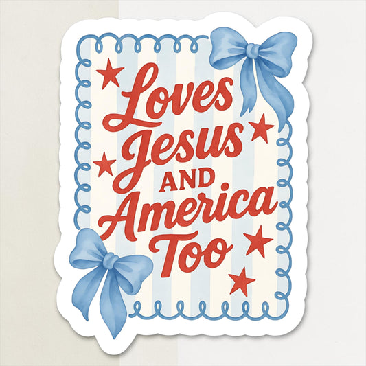 Loves Jesus Magnet