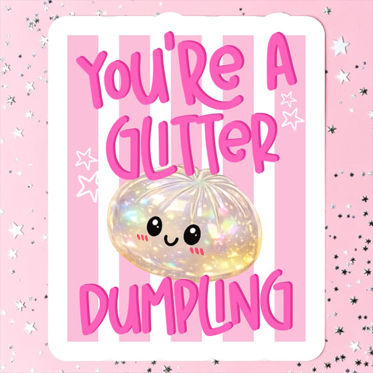 Glitter Dumpling Magnet