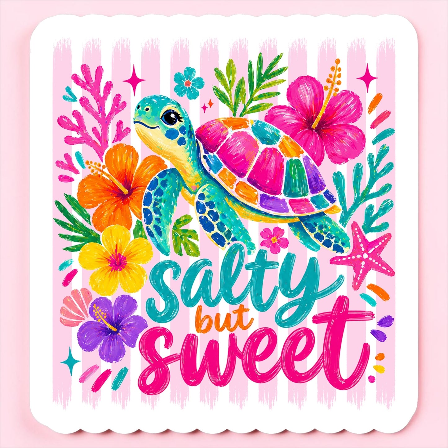 Sweet and Salty Turtle Magnet