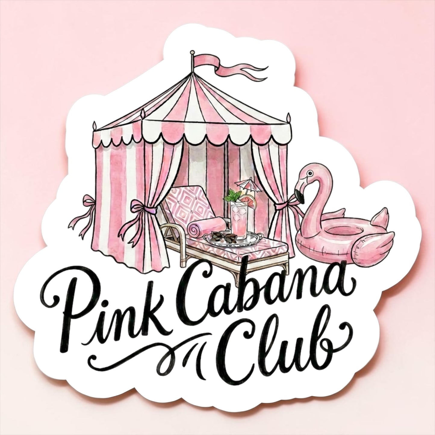Pink Cabana Magnet