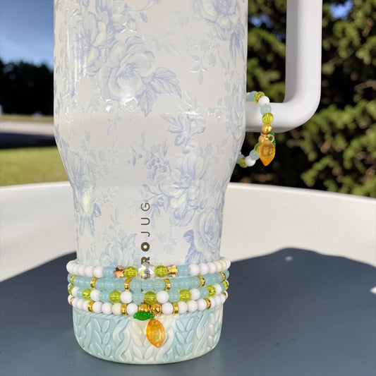 Main Squeeze Lemon Bracelets Wrist or Tumbler