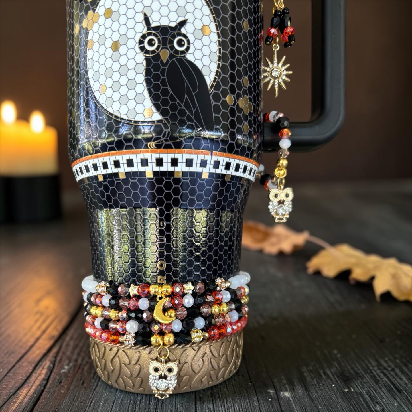 Owl Bracelets Wrist or Tumbler