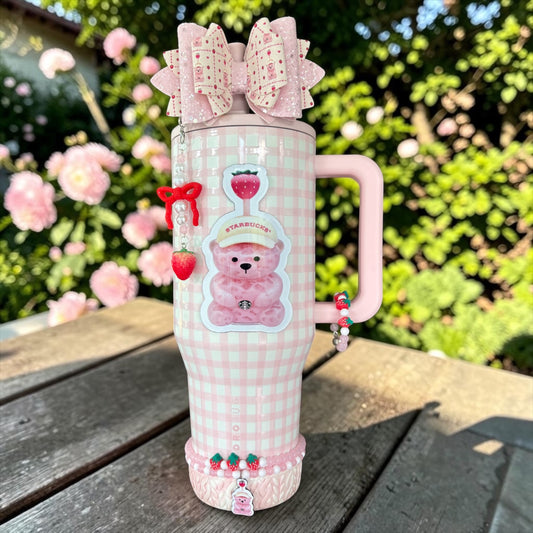 Pink Bear Cup Accessories