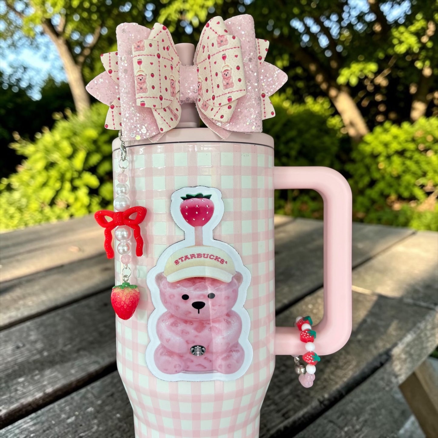 Pink Bear Cup Accessories