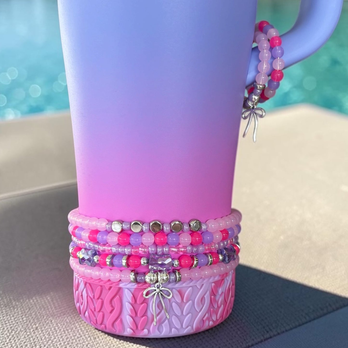 Periwinkle Haze Bracelets Wrist or Tumbler