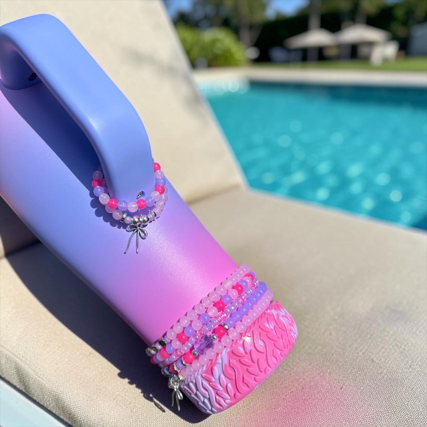 Periwinkle Haze Bracelets Wrist or Tumbler