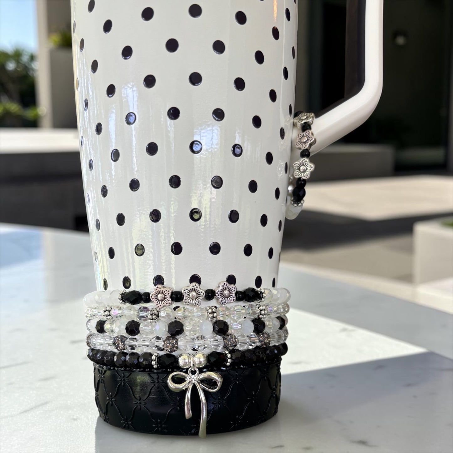 Polka Dot Bracelets Wrist or Tumbler