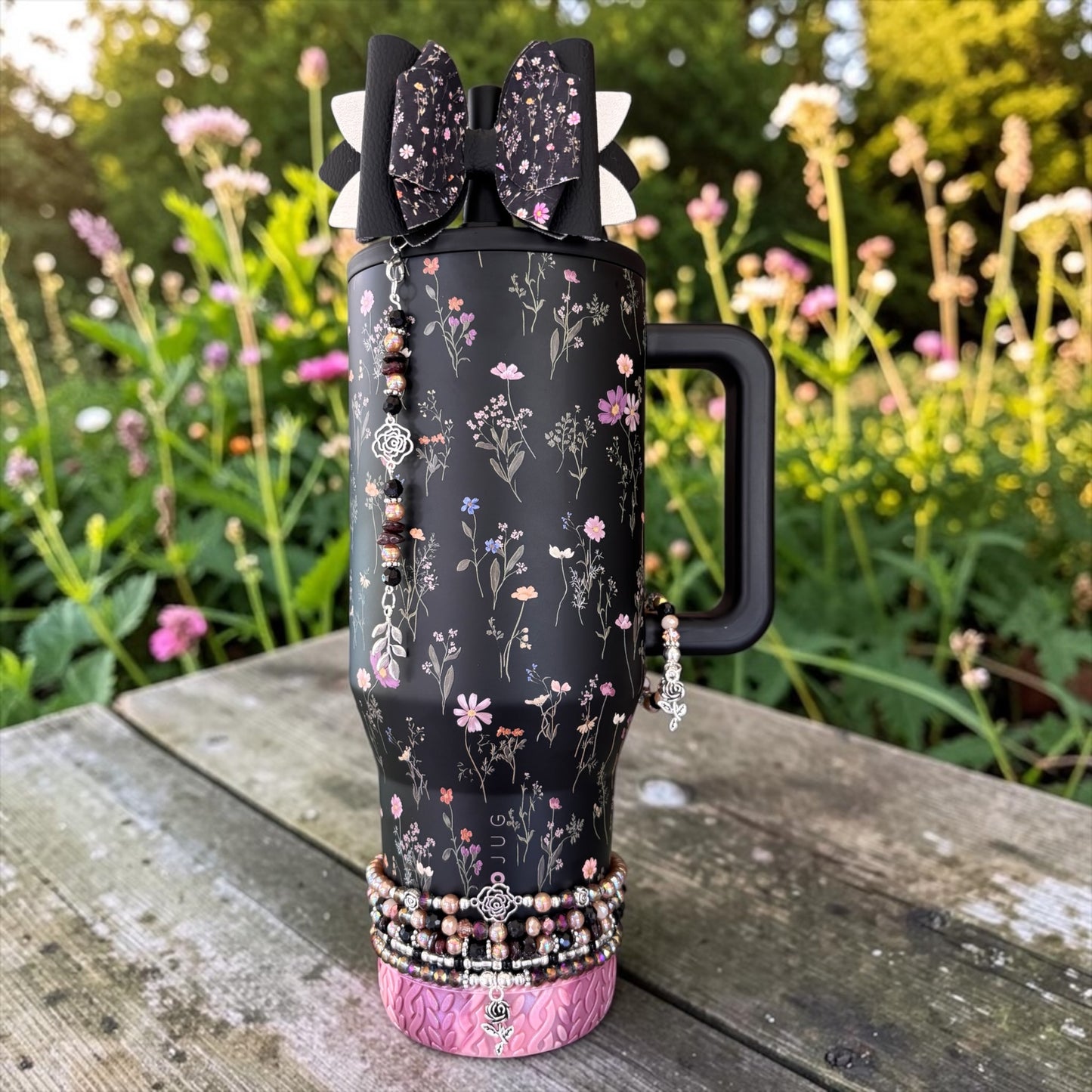 Topper de paille à nœud doré Lucky Clover