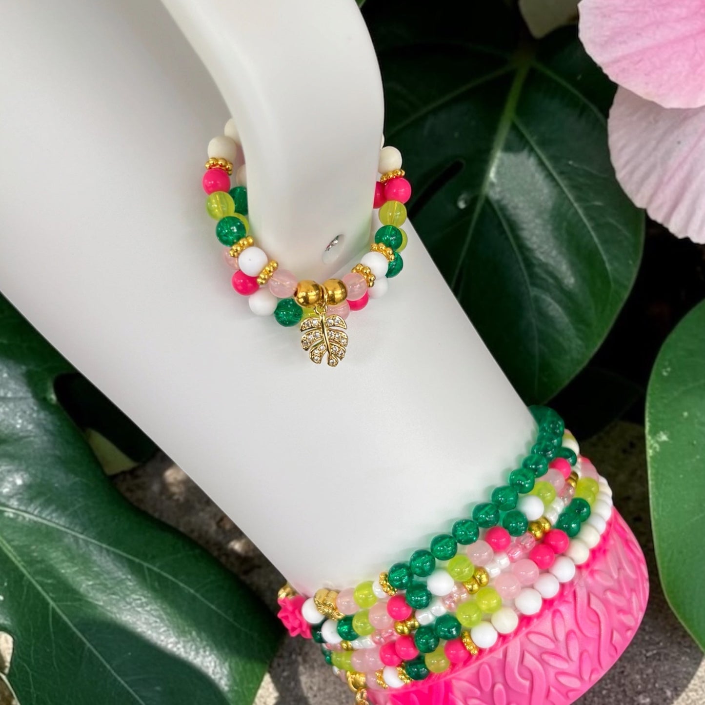 Palm Leaves Ice Shaker Magnetic Handle Charm