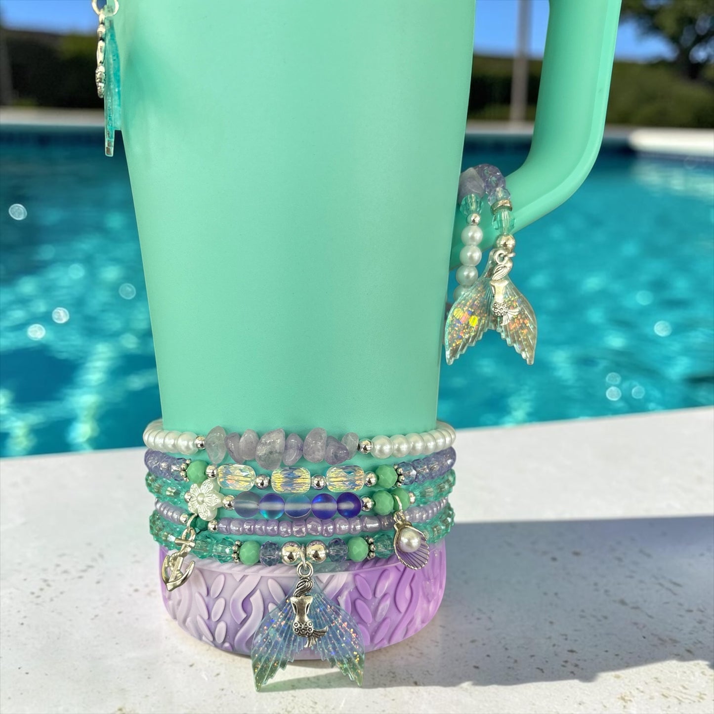 Mermaid Ombré Magnetic Handle Charm