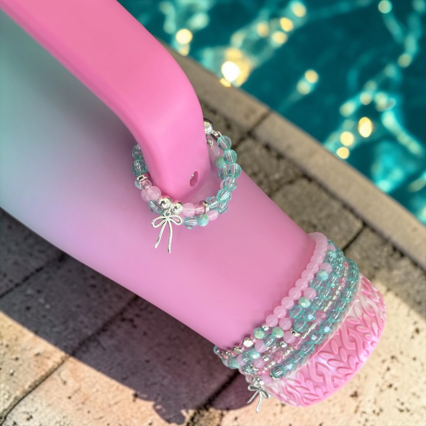 Pink to Mint Magnetic Handle Charm
