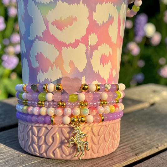 Rainbow Leopard Bracelets Wrist or Tumbler