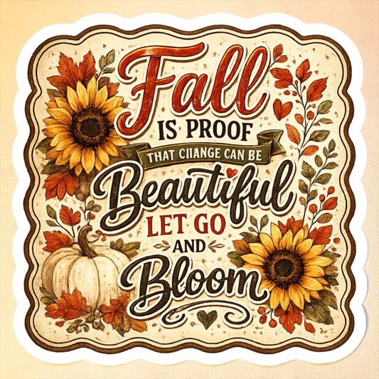 Fall Blooms Magnet