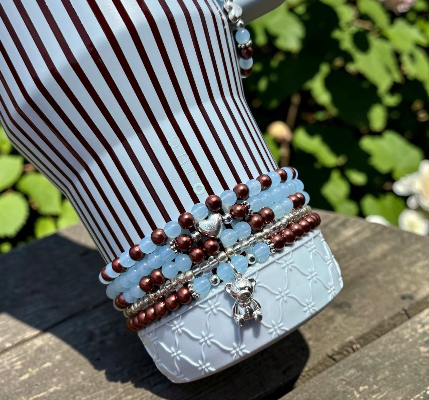 Striped Out Bracelets Wrist or Tumbler