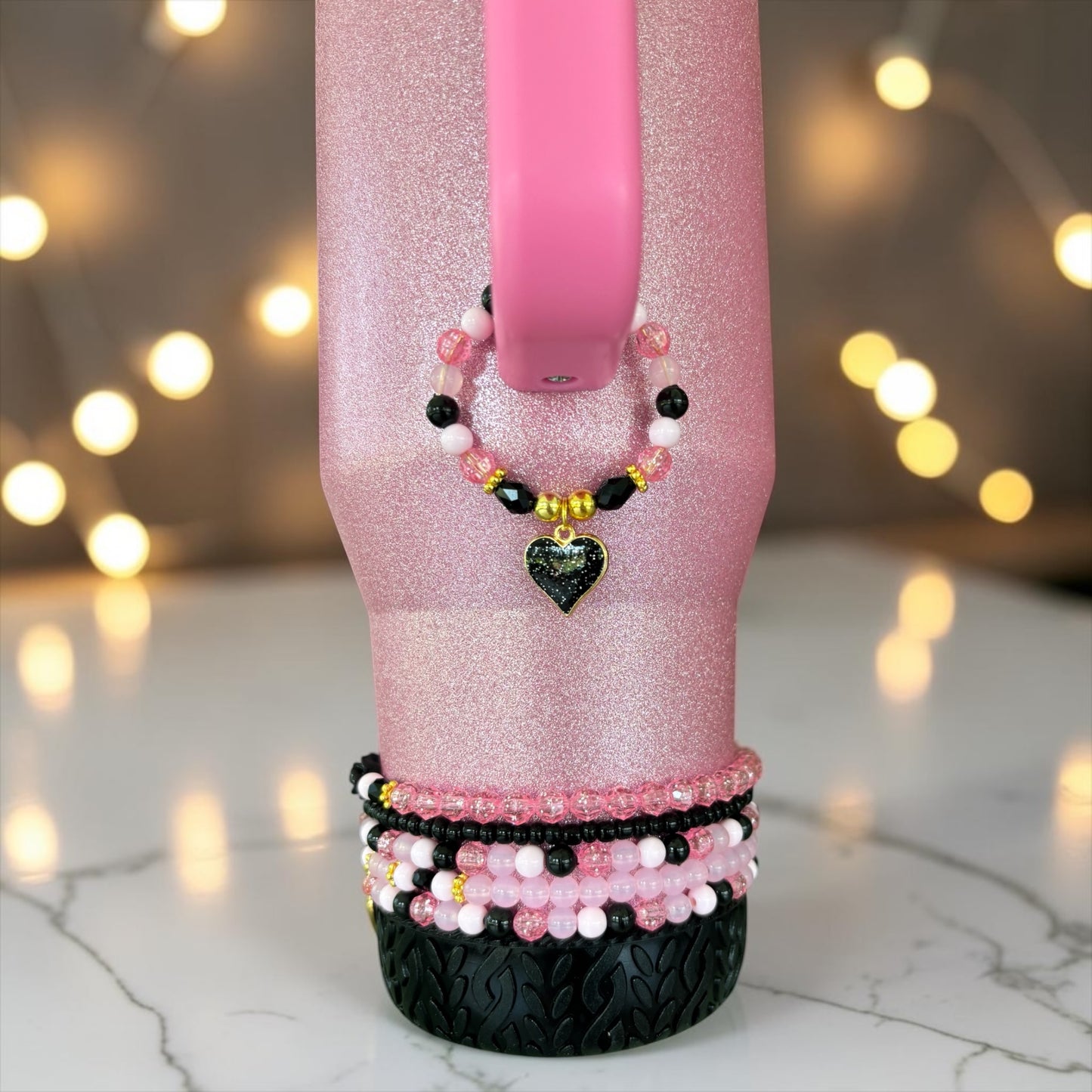 Pink Leopard Magnetic Handle Charm
