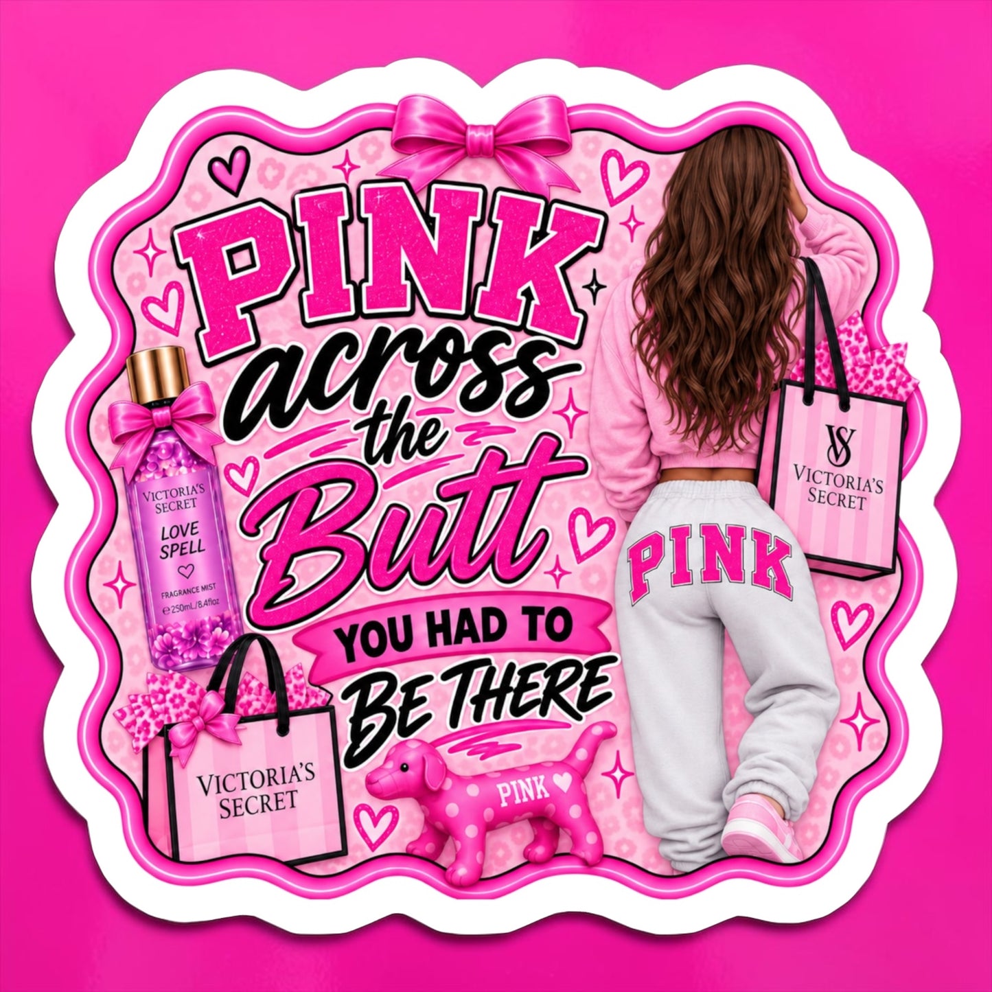 PiNK Brunette Magnet