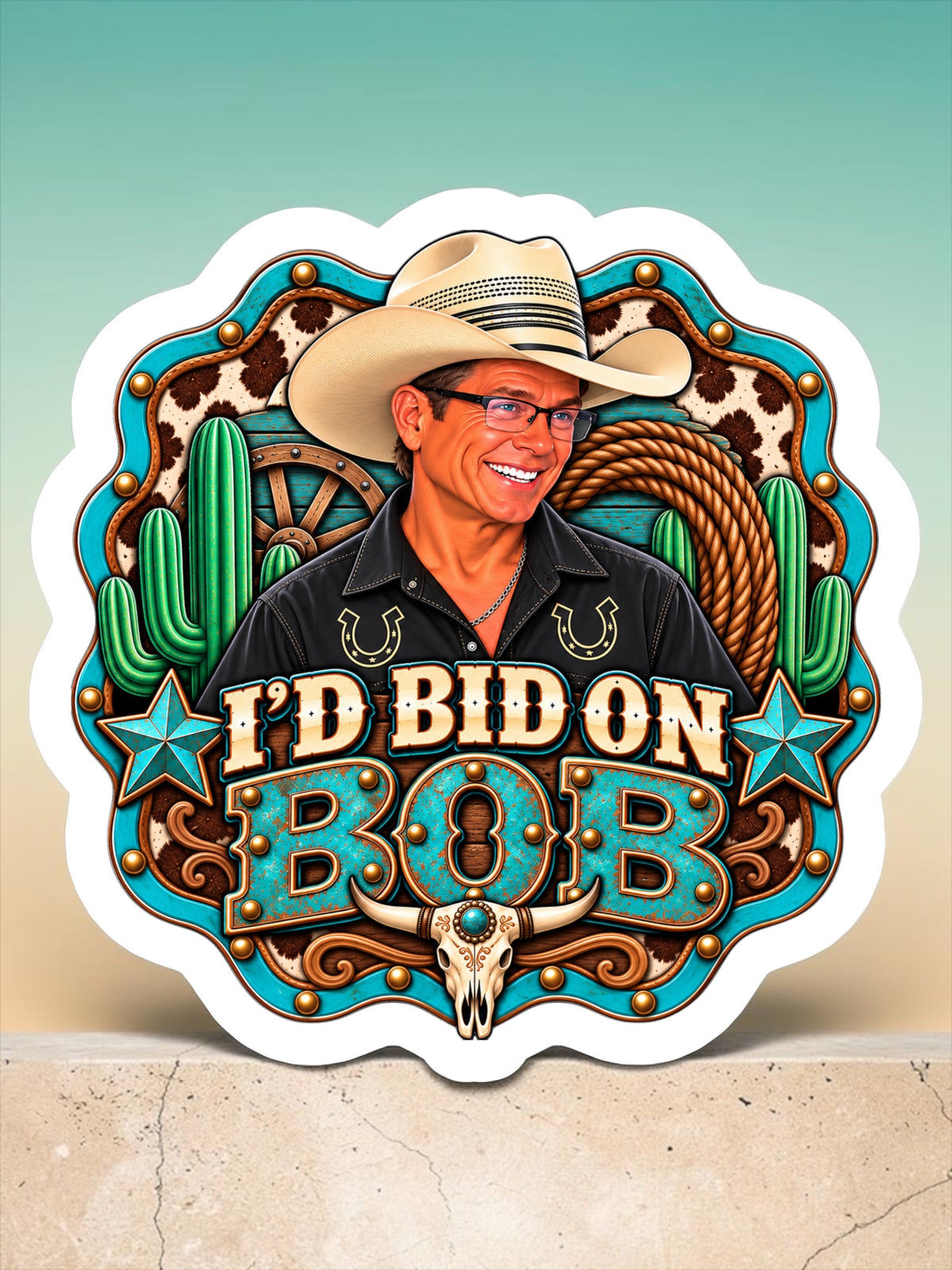 I’d Bid on Bob Magnet or Sticker