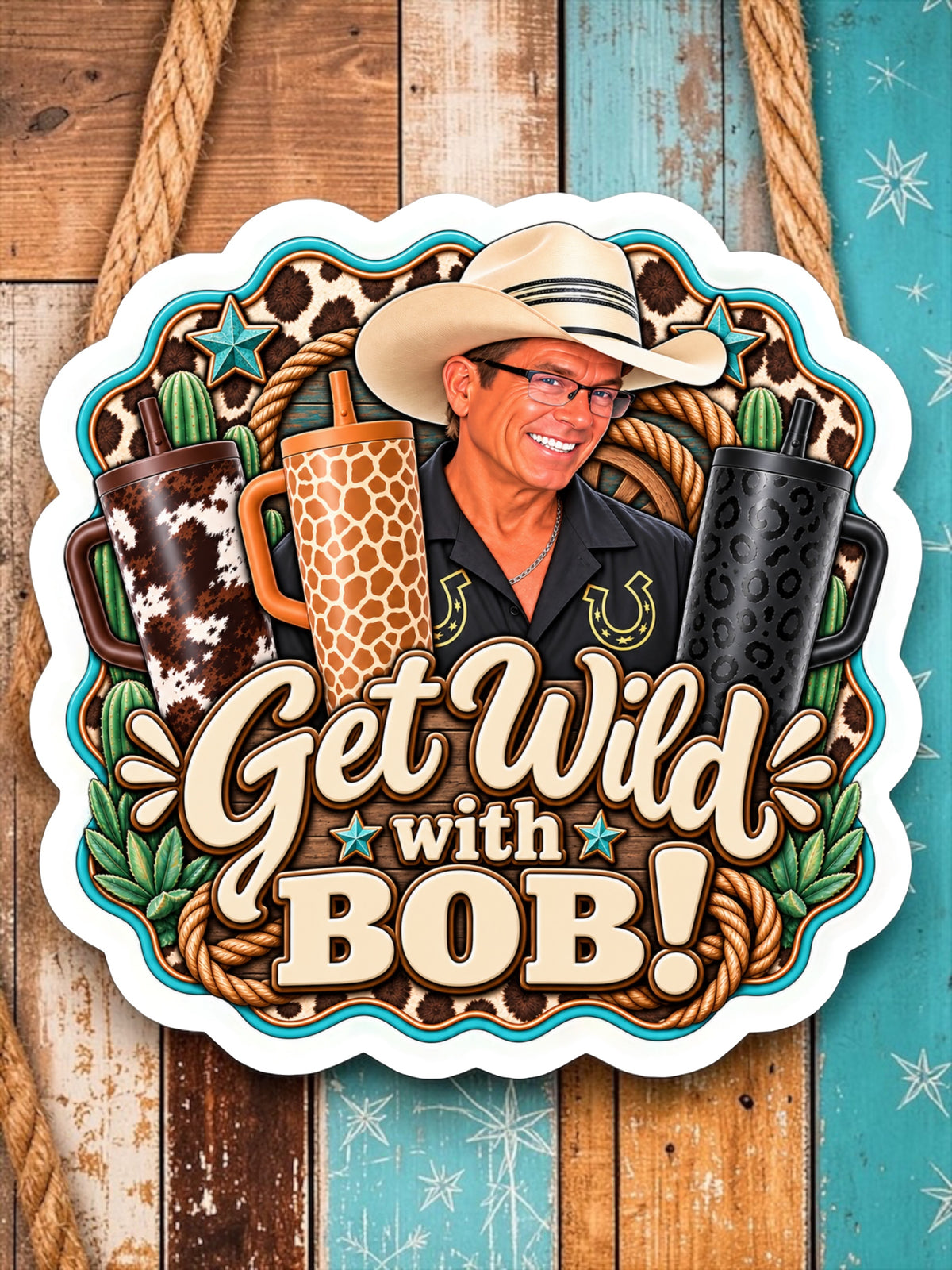 Wild Bob Magnet or Sticker