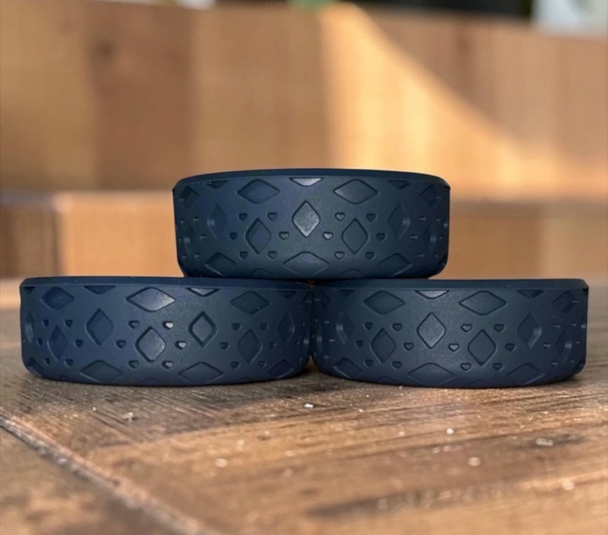 Navy Blue || The Popette || Short Silicone Boot