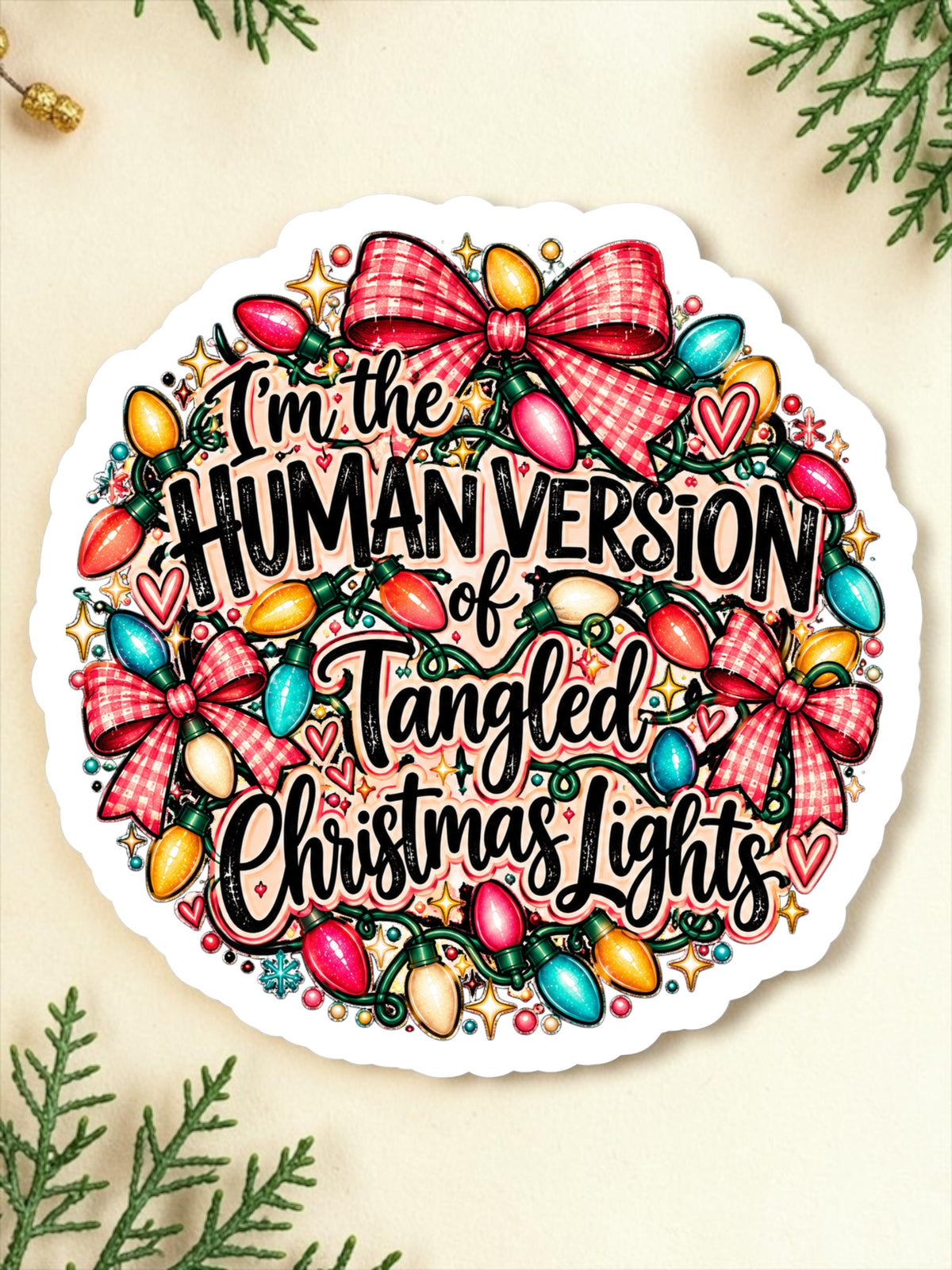 Tangled Christmas Magnet